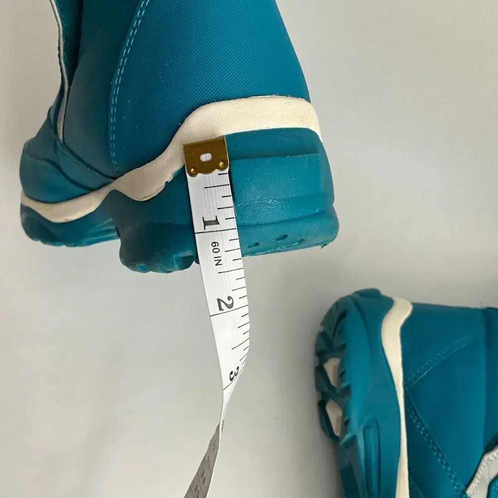 Lands' End Waterproof Boots Kids Green Snow Flurry Shoes 4